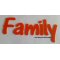 Lettre deco Family en plexi , hauteur 30 cm