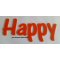 Lettre deco Happy en plexi , hauteur 30 cm