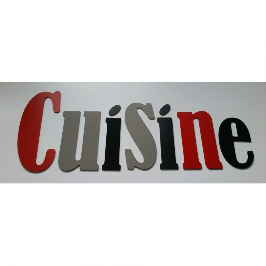 Lettre decorative murale Cuisine