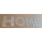 Lettre decorative en zinc HOME 30 cm