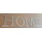 Lettre decorative en zinc HOME 10 cm