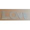Lettre decorative en zinc LOVE 30 cm