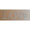 Lettre decorative en zinc LOVE 10 cm