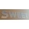 Lettre decorative en zinc SWEET 20 cm