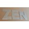 Lettre decorative en zinc ZEN 30 cm