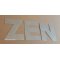 Lettre decorative en zinc ZEN 20 cm