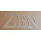 Lettre decorative en zinc ZEN 30 cm