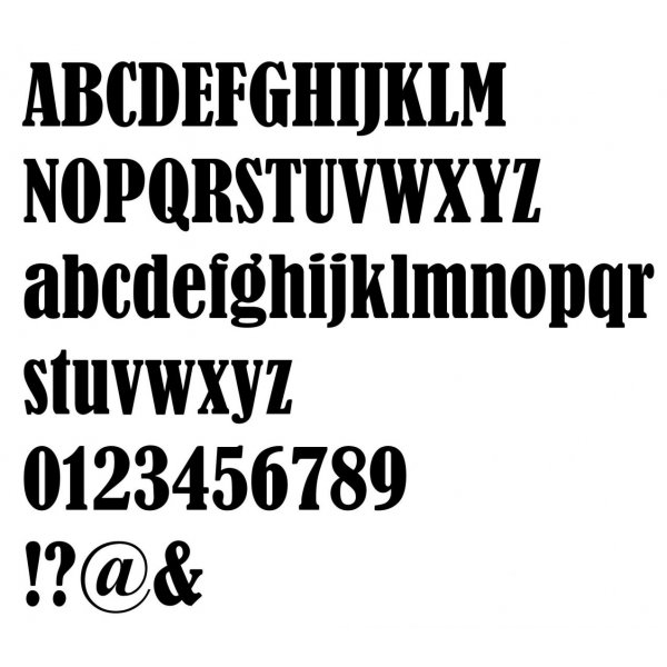 Lettre metal couleur BERNARD CONDENSED