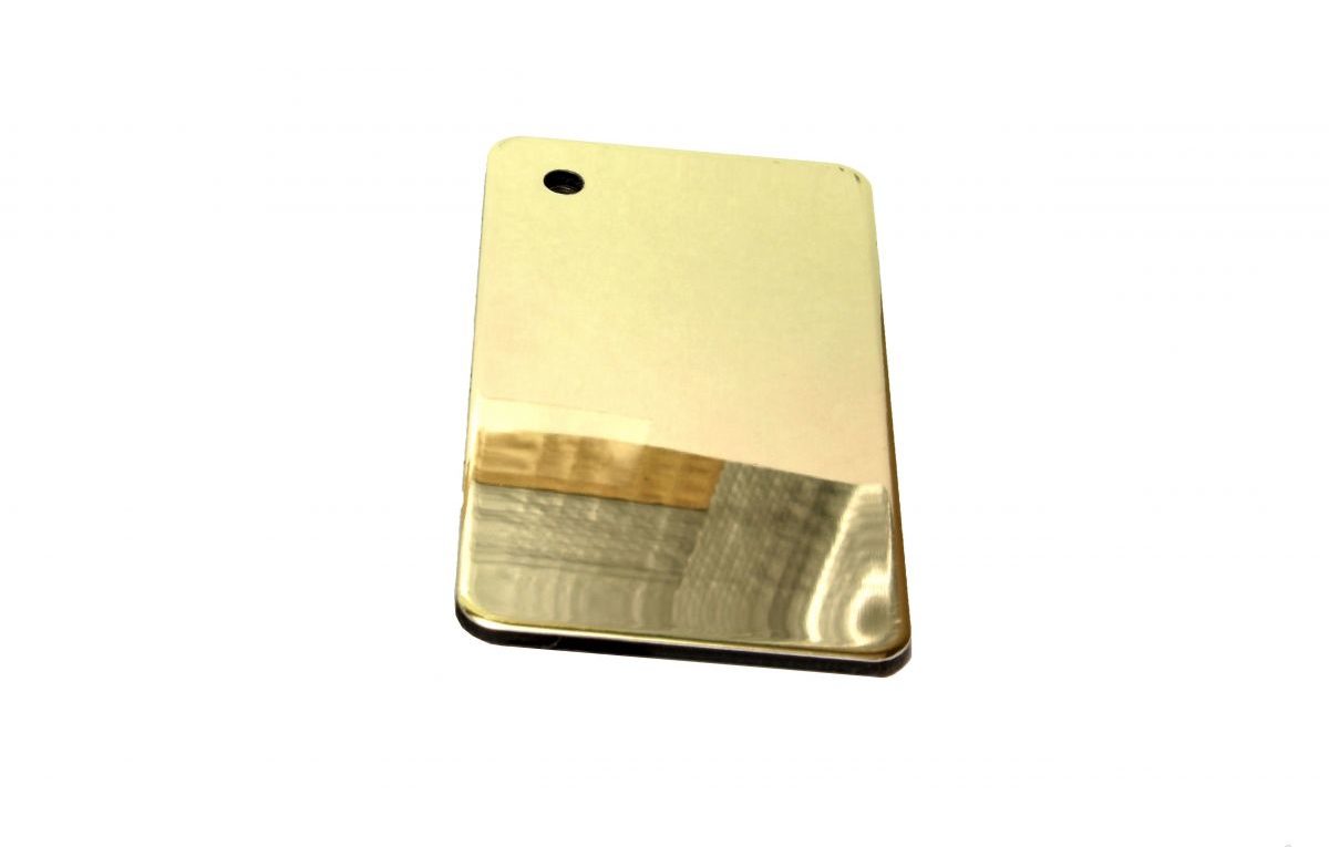 Lettre en alu composite miroir argent 