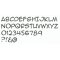 Lettre plastique PVC noir ANIME