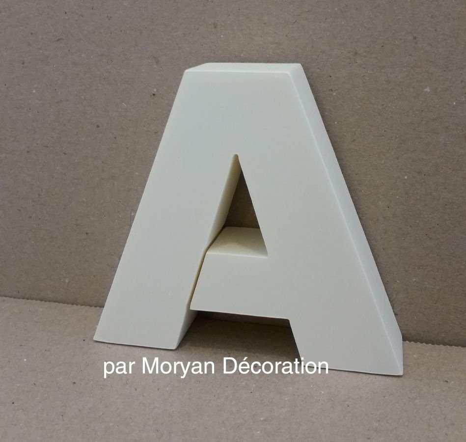 Lettre en polystyrène ARIAL BLACK