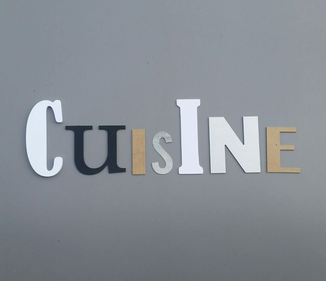 Lettre decorative murale CUISINE