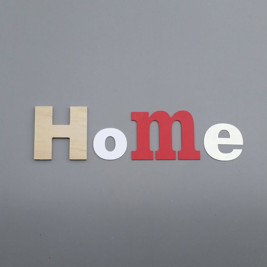 Lettre decorative murale Home