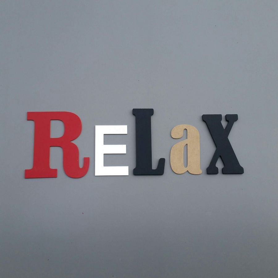 Lettres decoratives murales RELAX