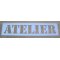 Pochoir deco , lettre metal zinc ATELIER