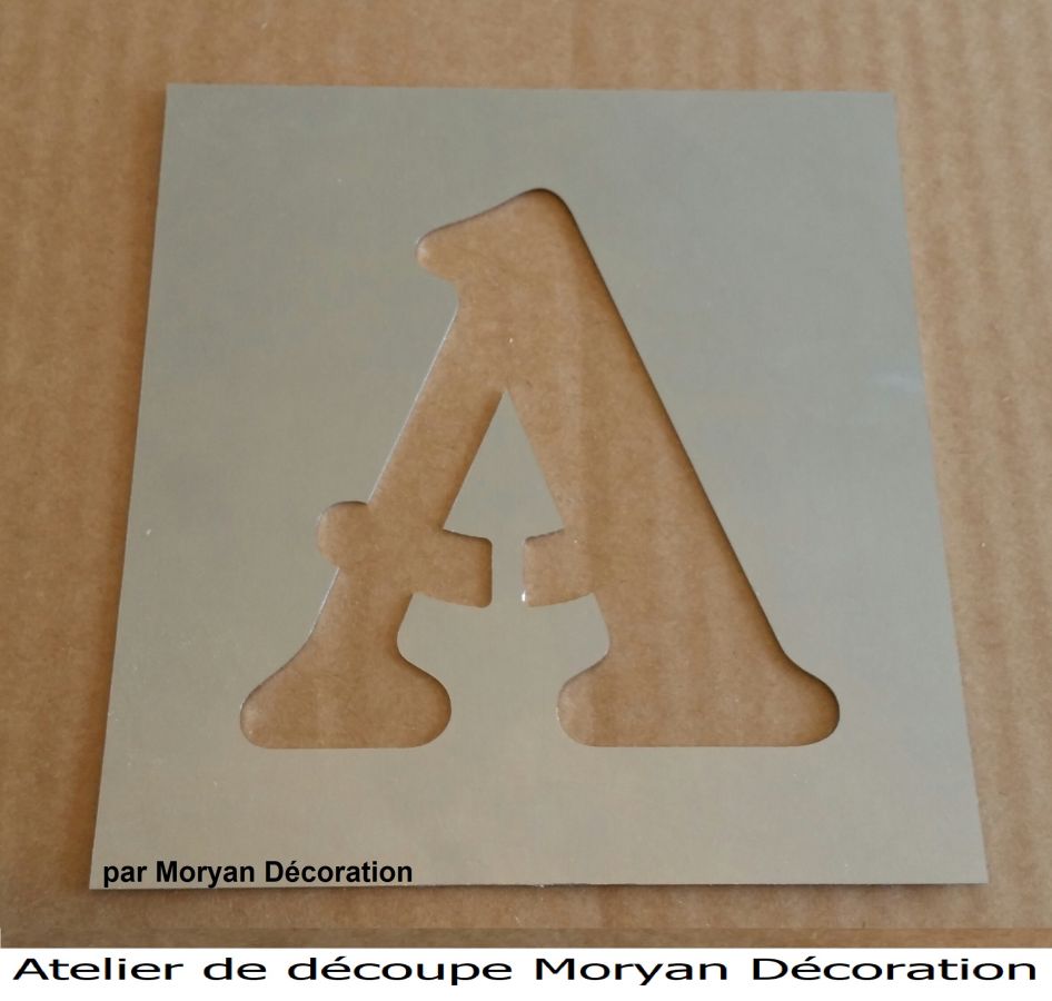 Pochoir deco alphabet , lettre metal BELSHAW