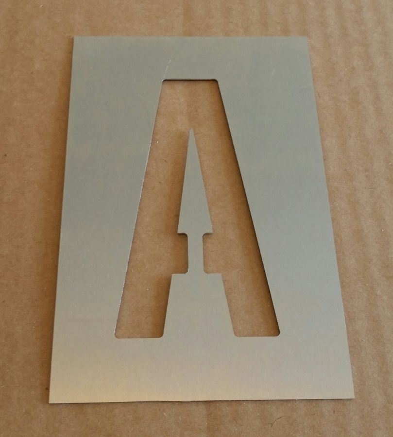 Pochoir deco alphabet , lettre metal ALTERNATE