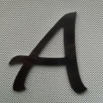 Lettre DIBOND couleur LUCIDA HANDWRITING