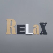 Lettre decorative murale RELAX