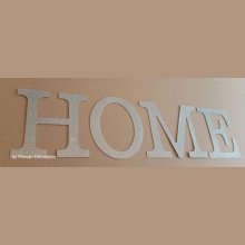 Lettre decorative en zinc HOME 20 cm