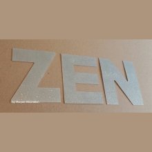 Lettre decorative en zinc ZEN 10 cm